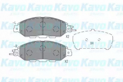 KAVO PARTS bp6641 -  Комплект тормозных колодок, дисковый тормоз